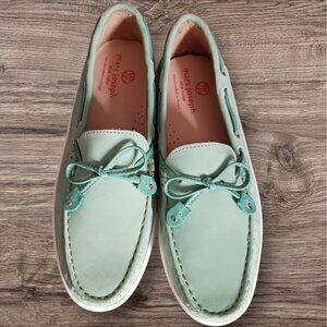 Marc Joseph kids unisex Leather loafer Shoes Mint Green Size 5.5